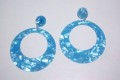 Pendientes aro carei azul