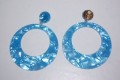 Pendientes aro carei azul