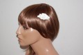 Conjunto bella peina y broche beige