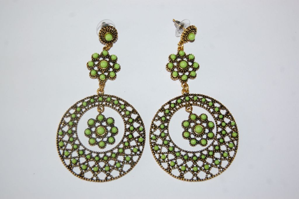 Pendientes Trinidad pistacho