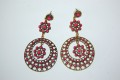 Pendientes Trinidad fucsia