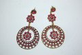 Pendientes Trinidad fucsia