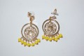 Pendientes flamenca Orbis amarillo