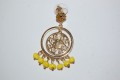 Pendientes flamenca Orbis amarillo