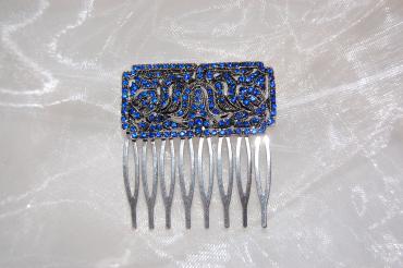 Comb Crown of peacock blue Osiris