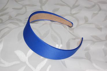 Diadema tela ancha 4cm azul klein