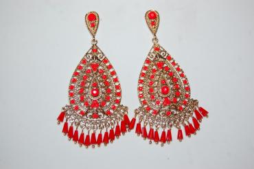 Toni earrings gold red