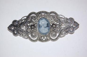 Goddess cameo brooch silver