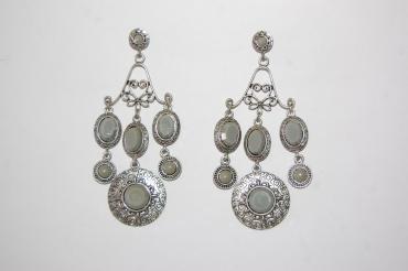 Pendientes color gris Reina