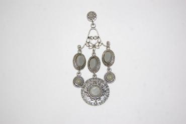 Pendientes color gris Reina