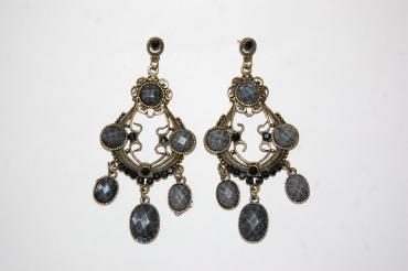 Pendientes Volantes negro