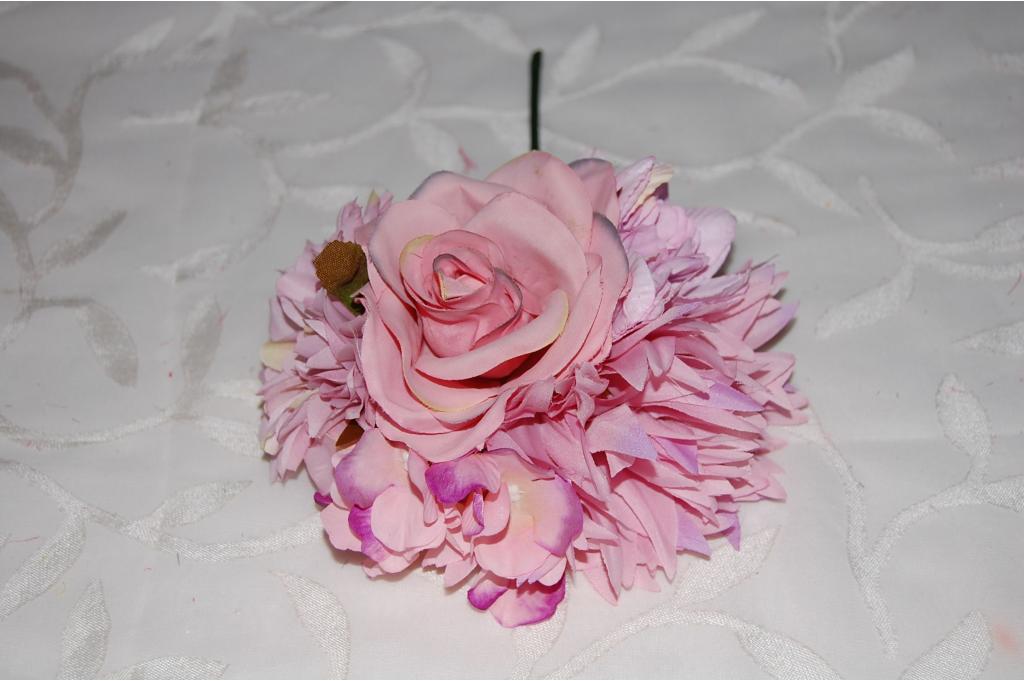 Ramillete flores flamenca lila, lavanda, violeta