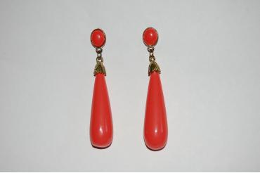 Pendientes flamenca corales coral amor