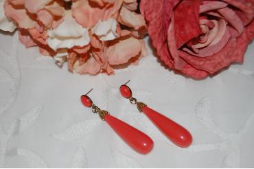 Pendientes flamenca corales...