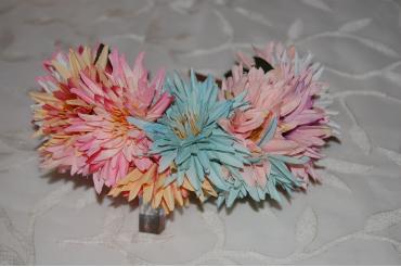 Conjunto diadema floral...