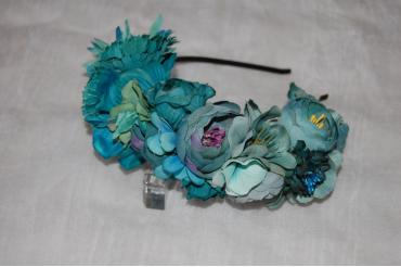 Conjunto diadema floral...