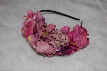 Conjunto diadema flores...
