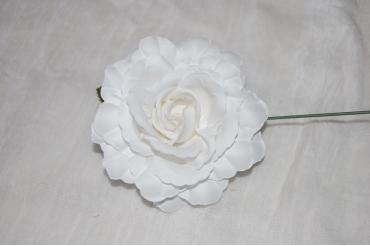 Flor flamenca blanca
