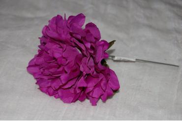 Flor Peonía morada 16 cm