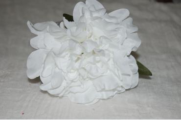 Flor Peonía blanca 16 cm