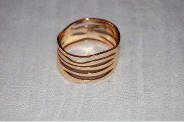 Anillo pañuelo y mantón Olas oro