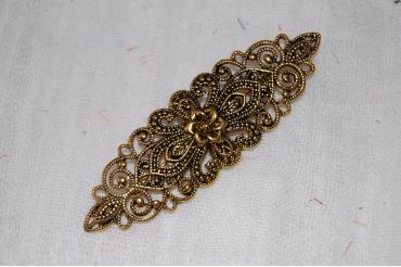 Broche oro viejo Mares