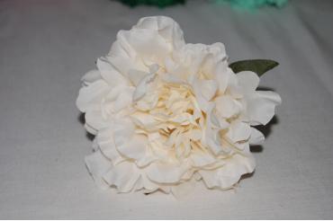 Flor Peonía 16 cm beige