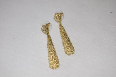 Pendientes mini lágrima oro