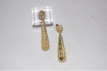 Pendientes mini lágrima oro