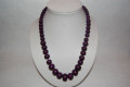 Purple necklace wood