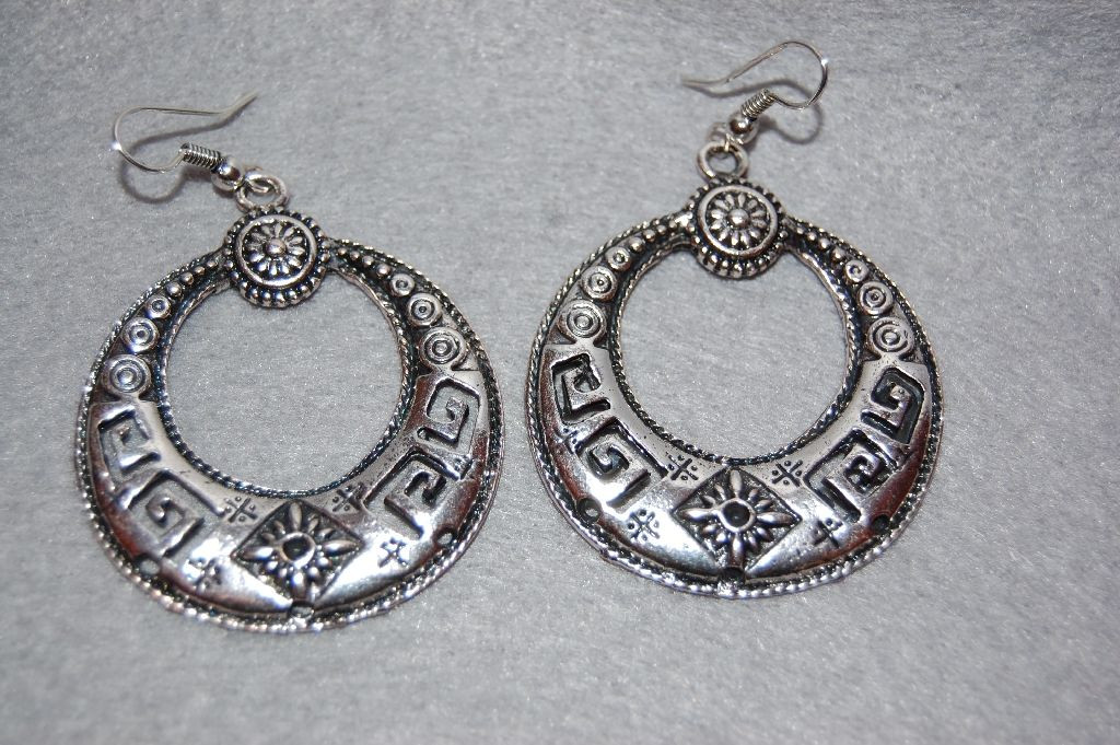 Earrings silver rendondos sultana
