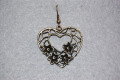 Heart gold earrings