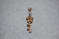 Earrings golden key