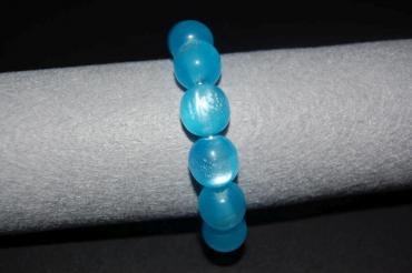 Transparent turquoise bracelet