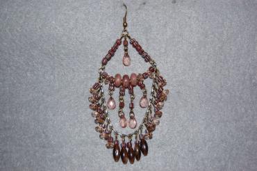 Earrings Brown balls