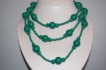 Seville green long necklace