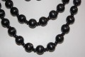 Long necklace wood black