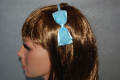 Light blue headband bow