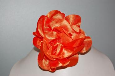 Played orange flower fabric