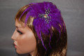 Divine purple feather headband