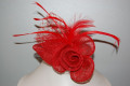 Touched red corsage