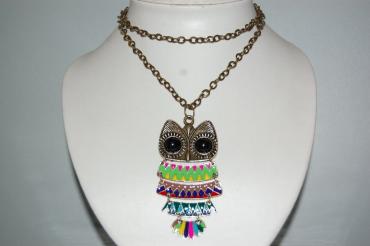 Multicolored OWL necklace