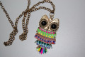 Multicolored OWL necklace