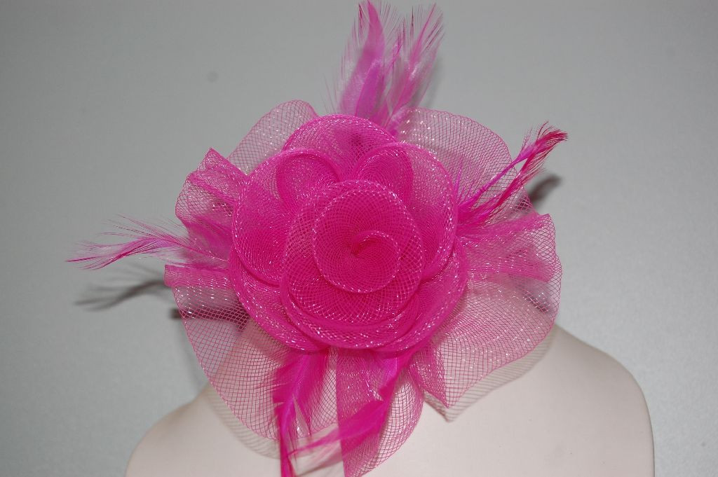 Played Fuchsia flower bright raffia