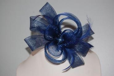Double lacing bright blue headdress