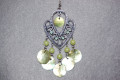 Pistachio and Pearl Earrings