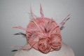 Headdress Hat pink feathers pheasant