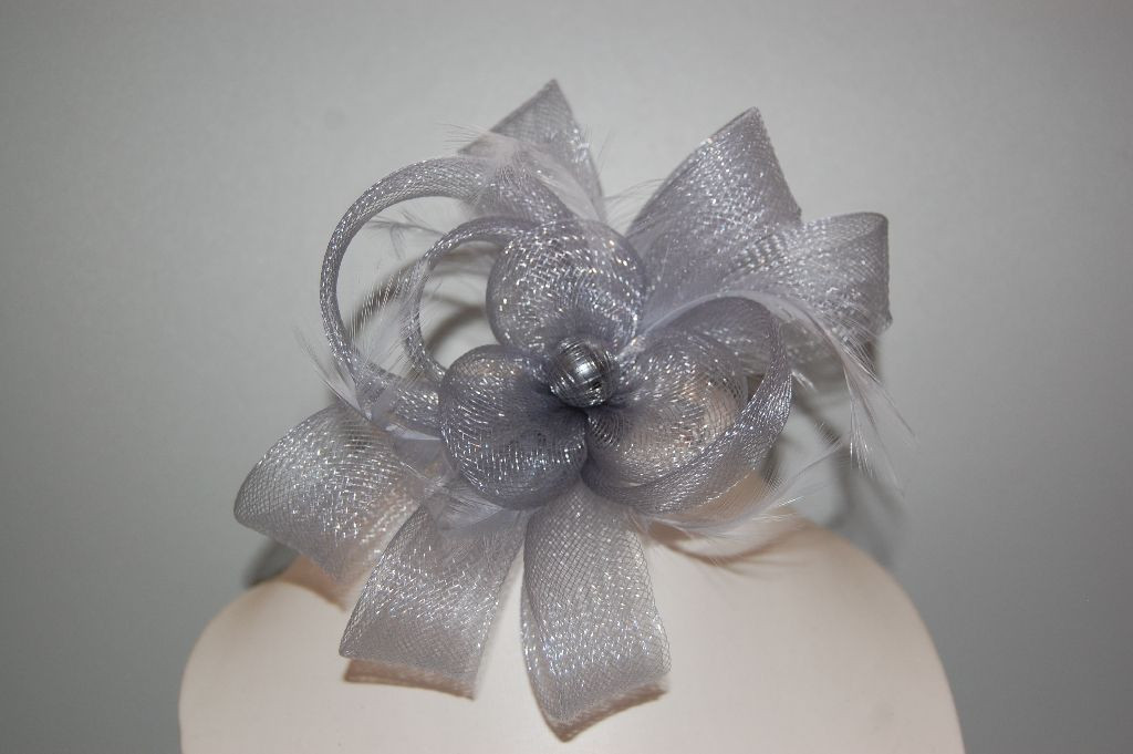 Headdress double lacing bright silver