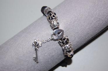 Pulsera pandora con terciopelo