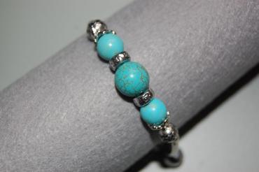 Pulsera de piedras turquesas